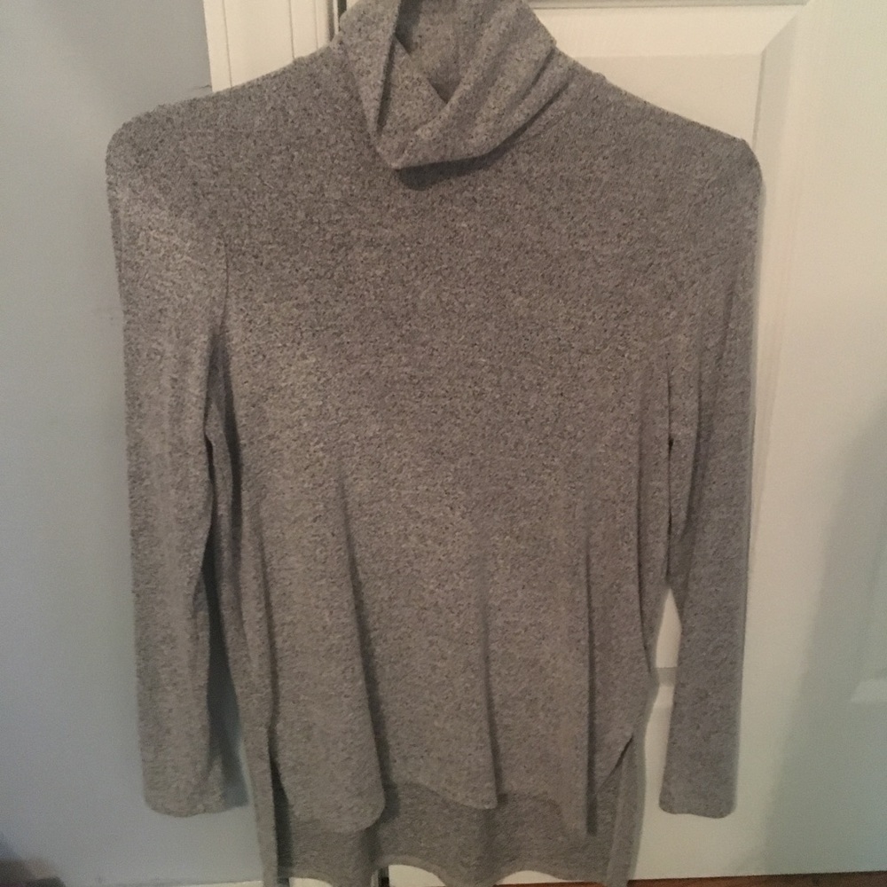 Turtleneck sweater.